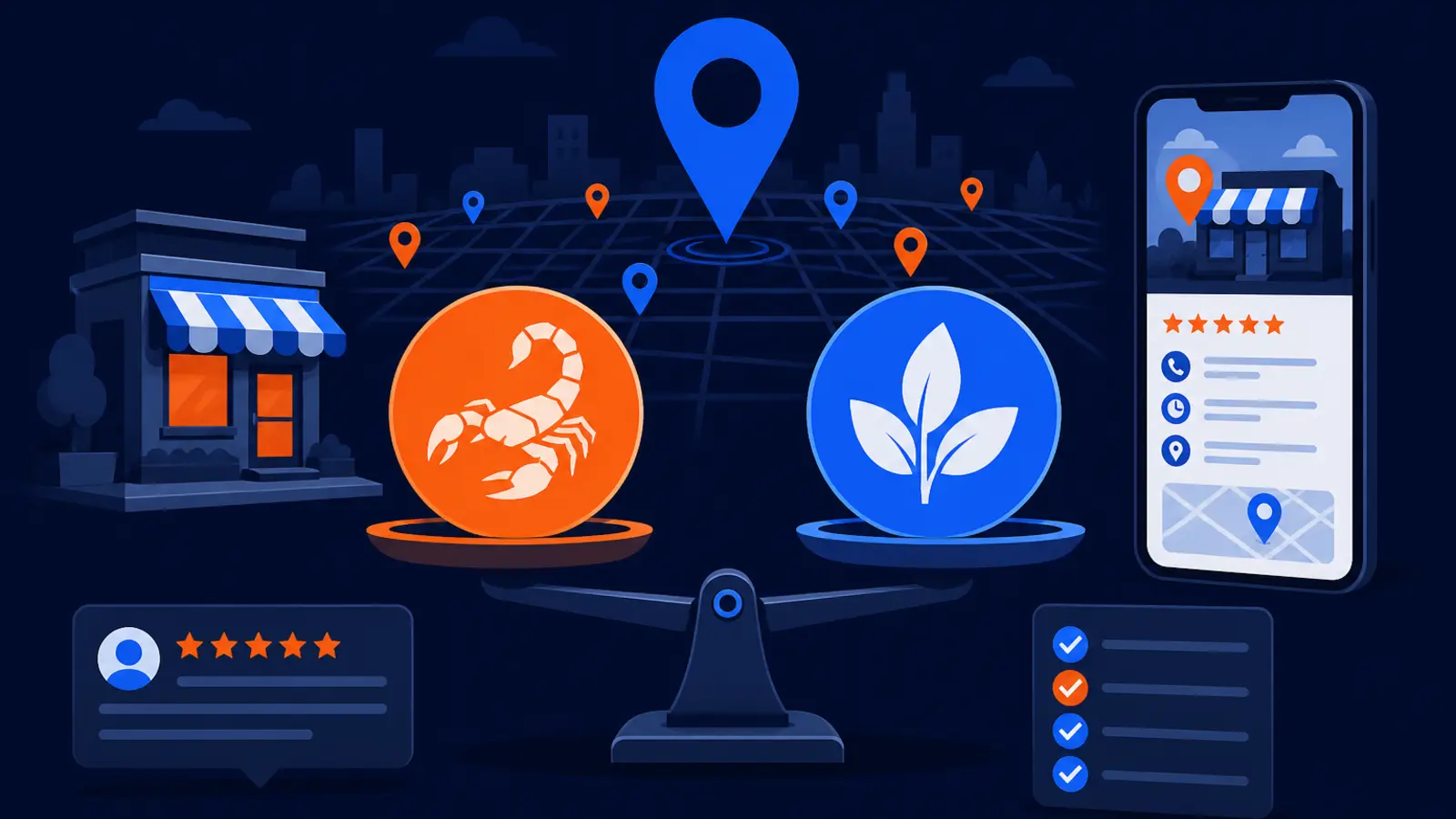 Scorpion vs Thrive Internet Marketing Agency for local SEO