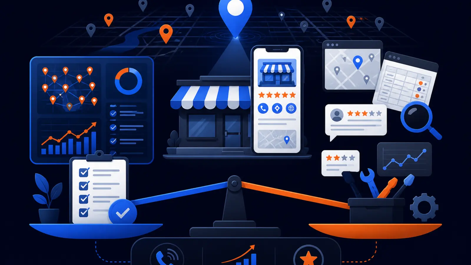 The Trinity AI Accelerator vs doing local SEO yourself with free Google tools and a rank tracker