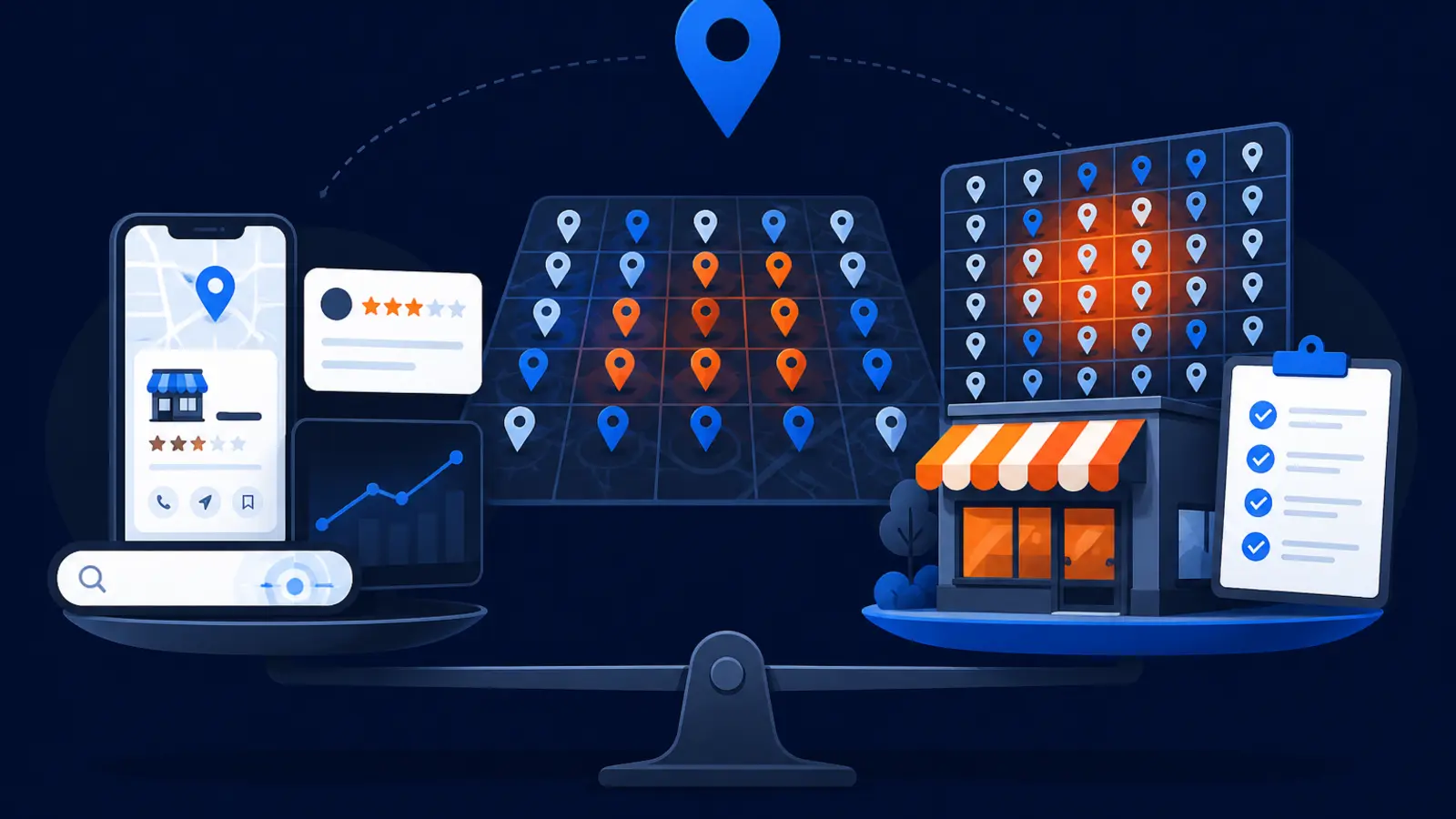 When to choose a free GeoGrid scan instead of doing local SEO yourself with free Google tools and a rank tracker