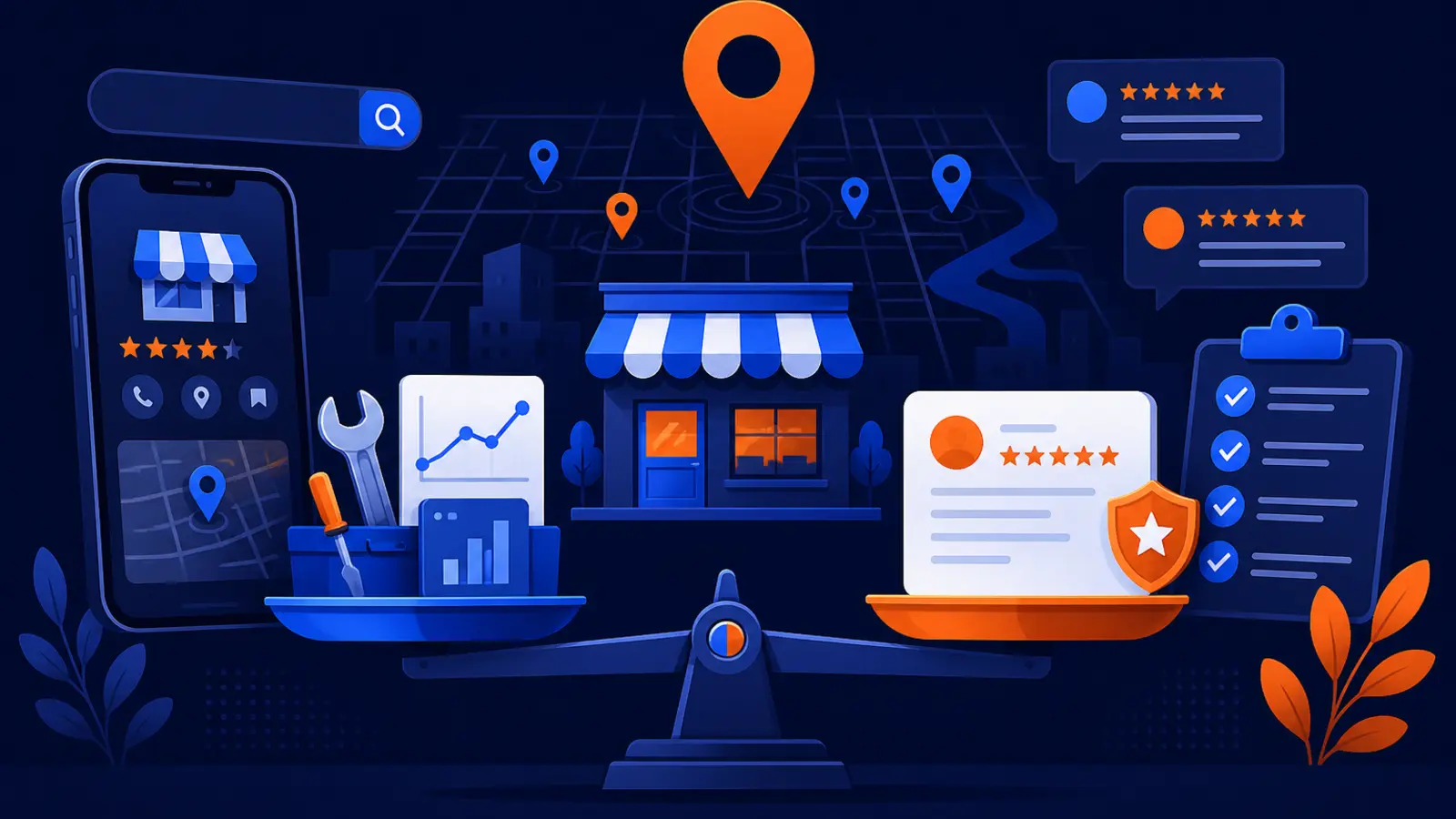 When to choose online reputation management instead of DIY local SEO with free Google tools and a rank tracker