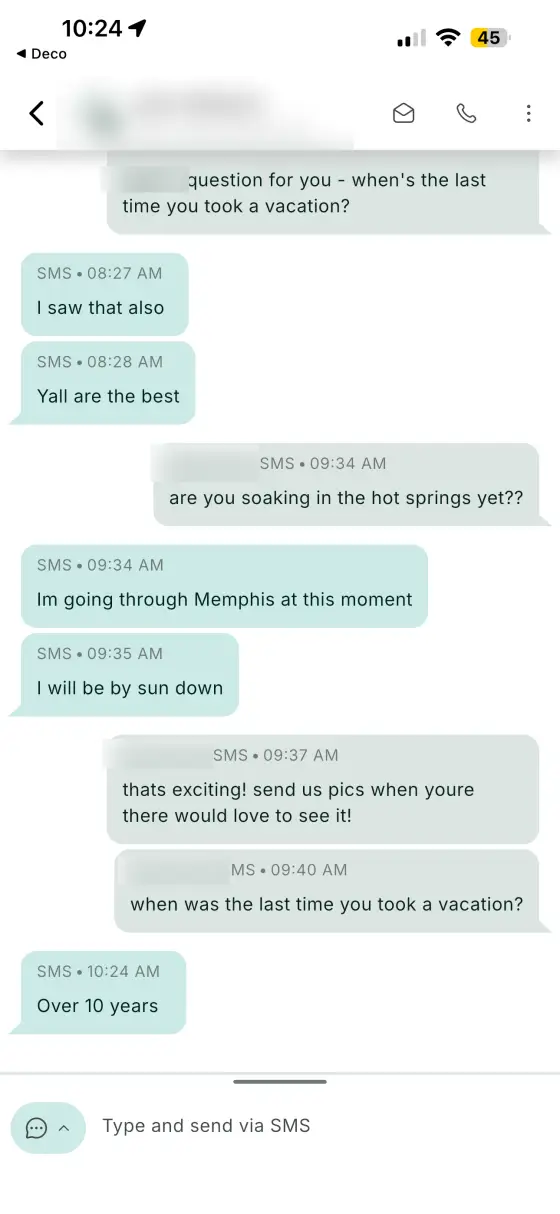 Unedited client feedback screenshot 1 of 10