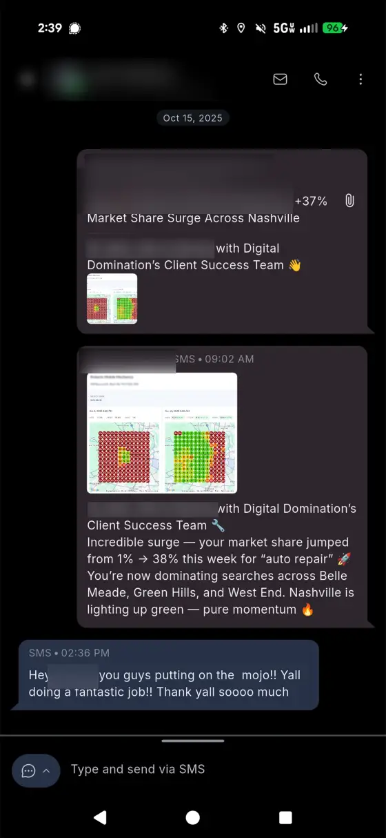 Unedited client feedback screenshot 2 of 10