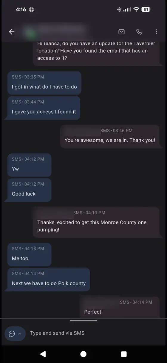 Unedited client feedback screenshot 5 of 10