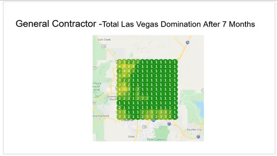 GeoGrid scan: Total Las Vegas Domination. General contractor, full-grid green after 7 months.