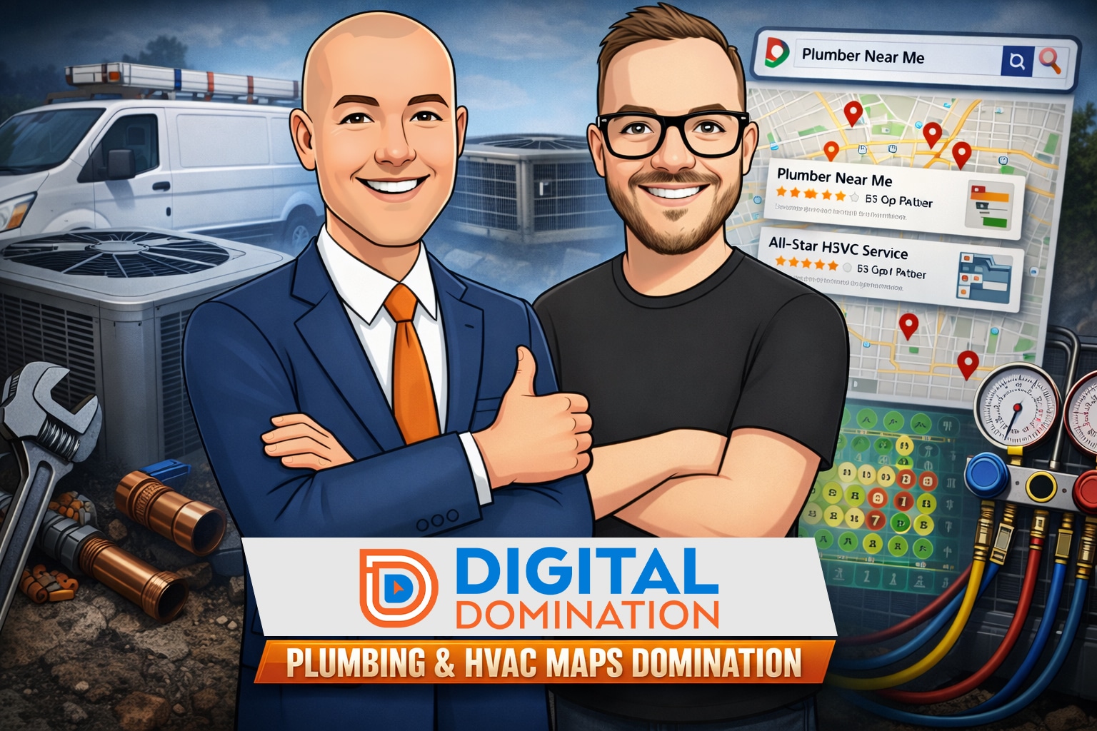 Plumbing & HVAC Maps Domination