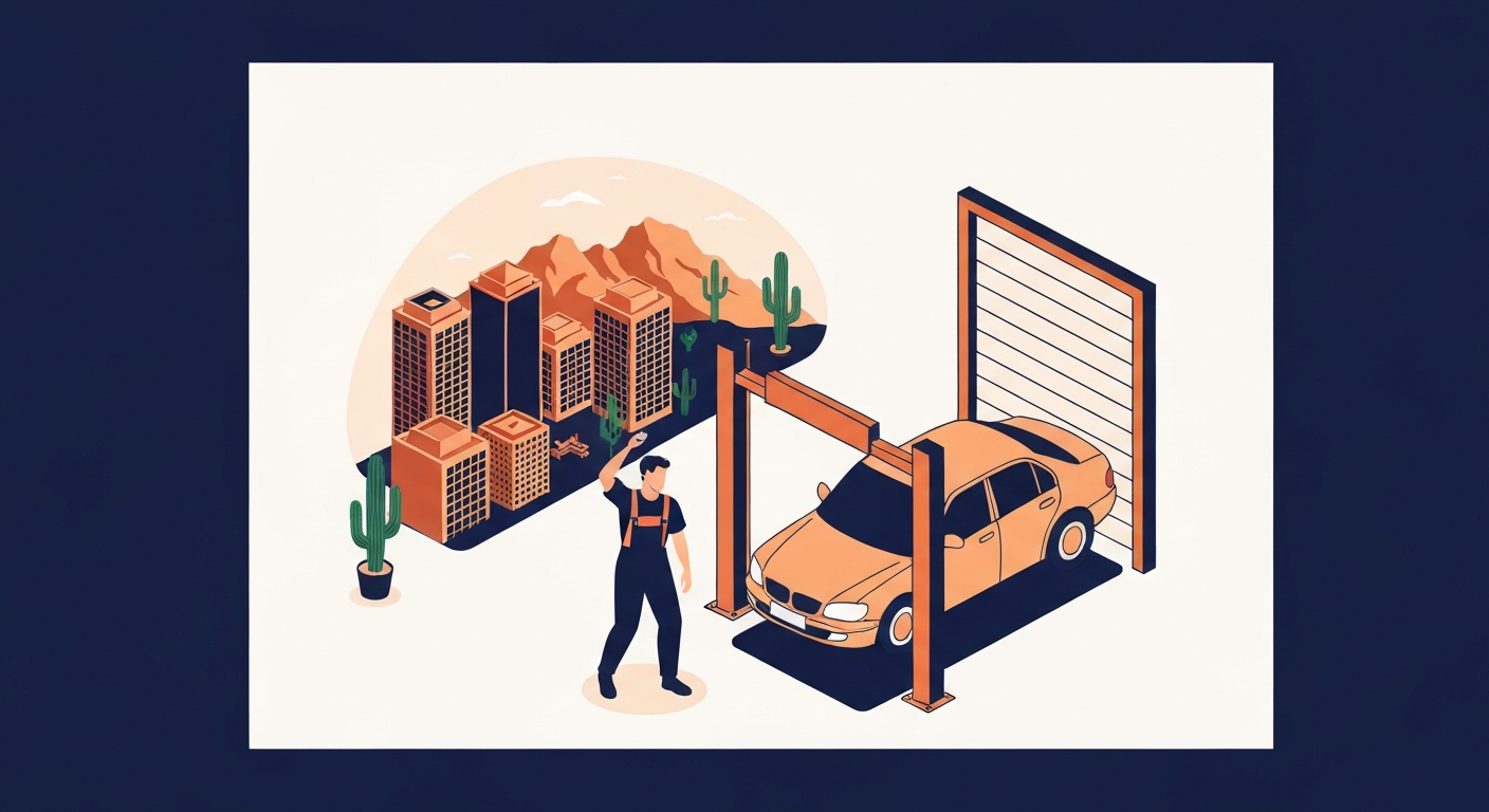 A Auto Repair professional working on a job site in Phoenix.