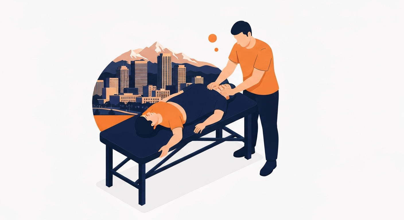 A Chiropractor professional working on a job site in Denver.