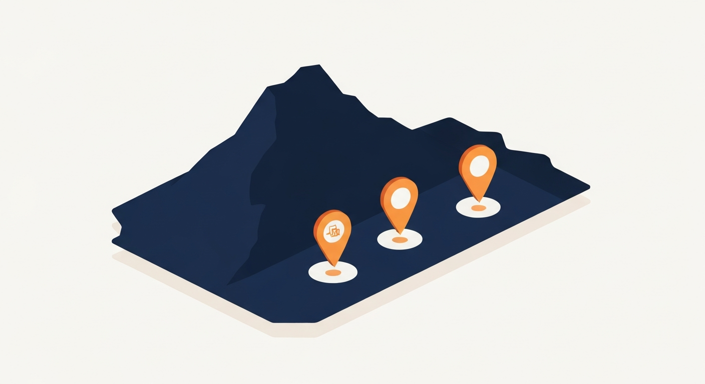 A Map Pack ranking visualization for Family Law Attorney businesses in Henderson.