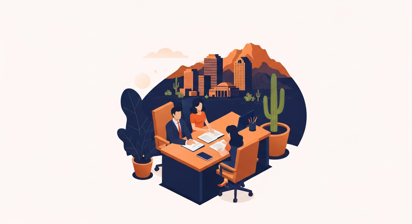 A Family Law Attorney professional working on a job site in Phoenix.