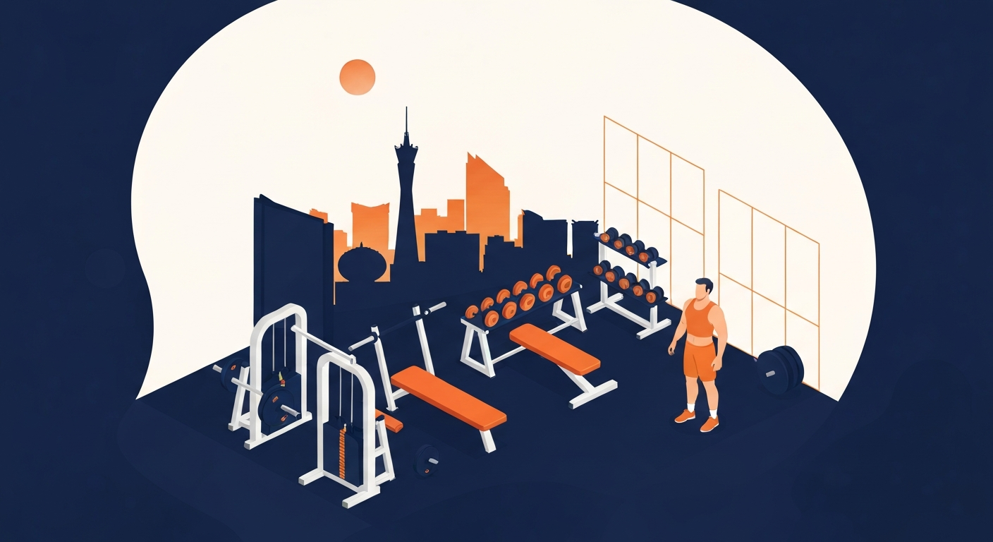 A Gym professional working on a job site in Las Vegas.