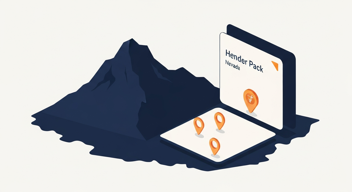 A Map Pack ranking visualization for Med Spa businesses in Henderson.